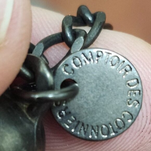 Comptoir des Cotonniers Suede Knot Necklace Gray Adjustable Boho Minimalist - Picture 5 of 7